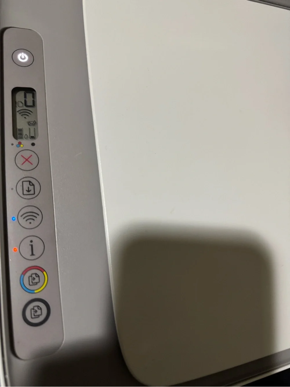 HP White All-in-One Printer with Power Cord